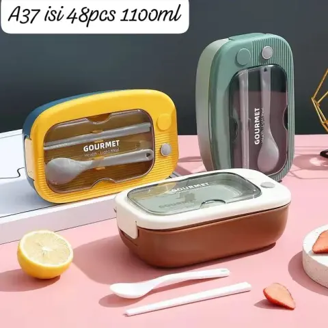 Lunchbox Kotak Bekal Makanan A37 2 Sekat kategori Lunch Box