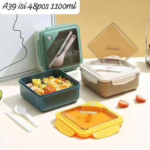 Tempat Makan 2 Sekat / Lunchbox Gourmet A39 850ml kategori Lunch Box