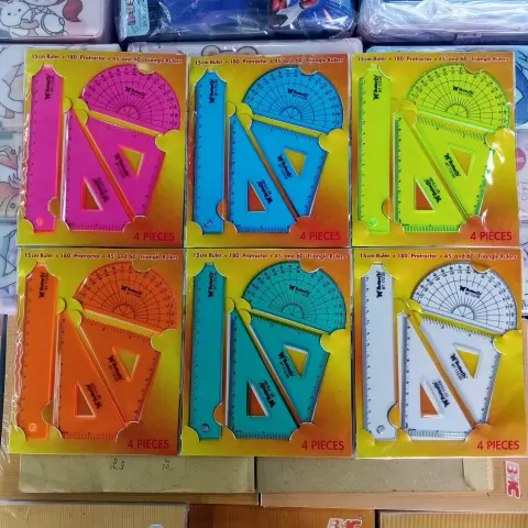 4 Pcs Penggaris Set Butterfly BT172 kategori Alat Tulis